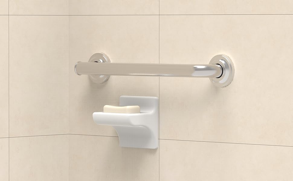 AquaChase Bath Safety Grab Bar, ADA Compliant 500lbs Support, Bathroom Mobility Aid