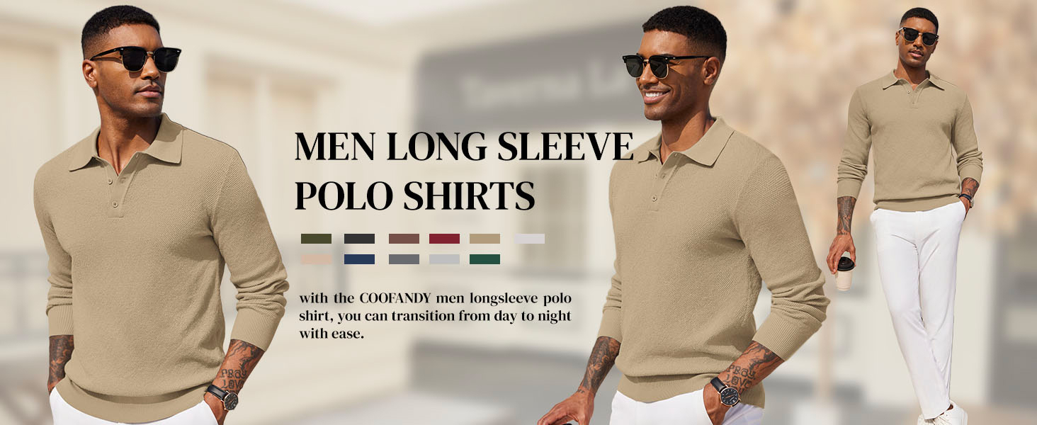 Mens Knit Polo Shirts