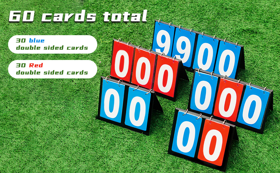 YURINWOO 4 Digit Flip Scoreboard, Pool Scoreboard, Tabletop Scoreboard