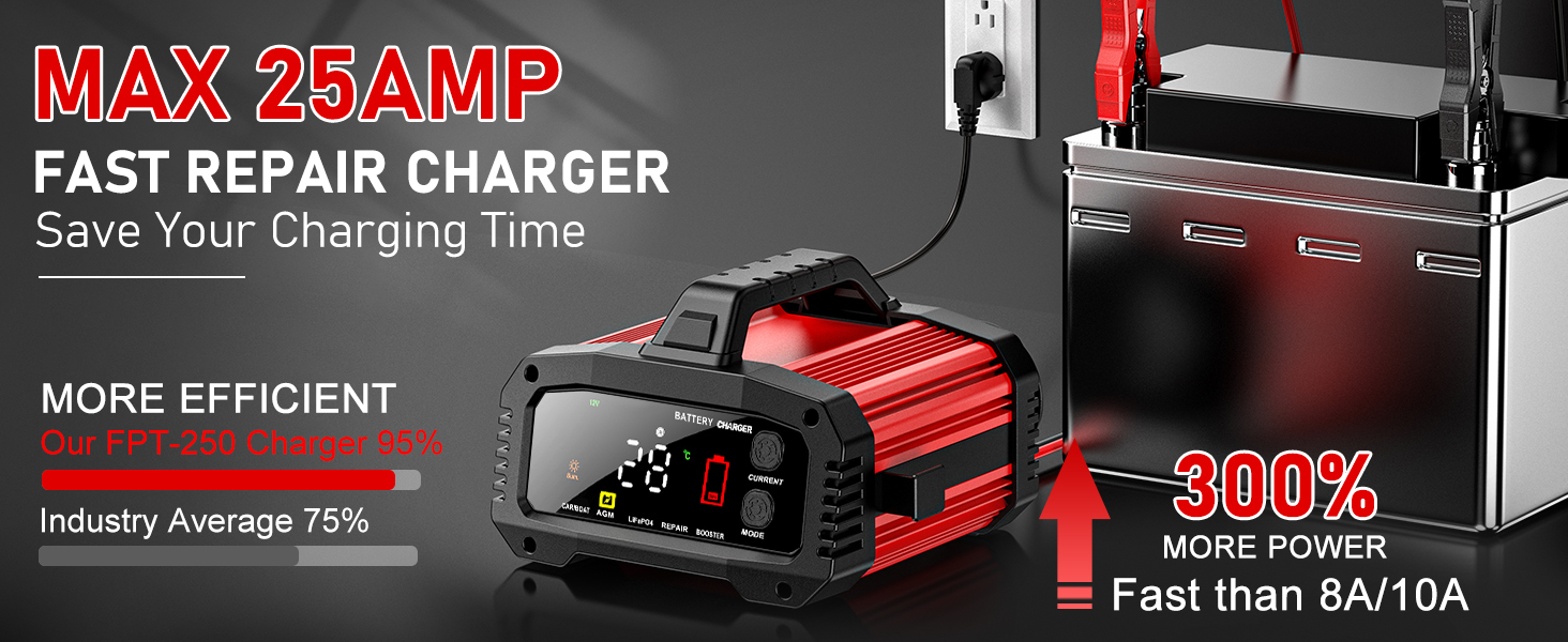 25a faster charger