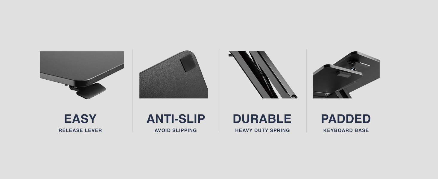 Desky Zero Standing Desk Converter 4 Features