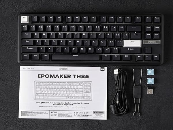 Amazon.com: EPOMAKER TH85 QMK/VIA Wireless Gaming Keyboard
