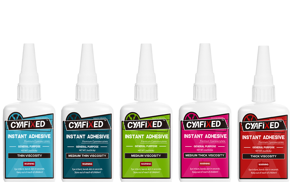Strong Cyanoacrylate (CA) Super Glue by CYAFIXED, AllPurpose Medium
