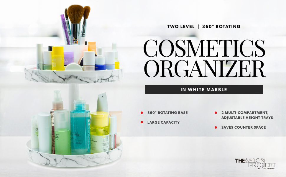Makeup Organizer, 360 Degree Rotating