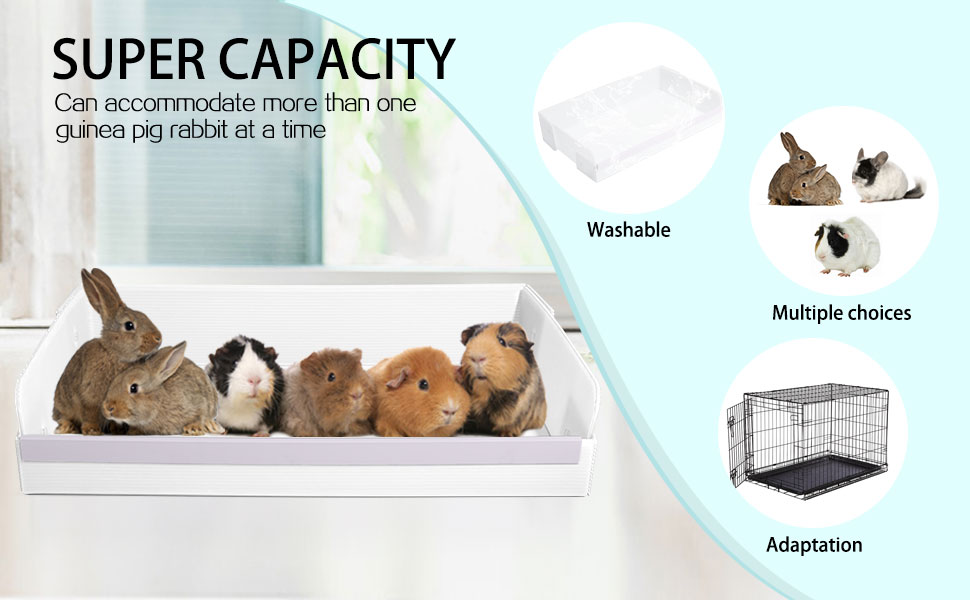 22x13inch Guinea Pig Litter Box for Midwest Cage, Guinea