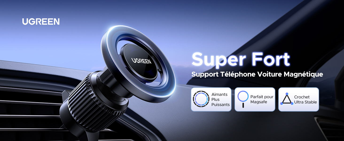 SUPPORT telephone voiture magnetique pour magsafe