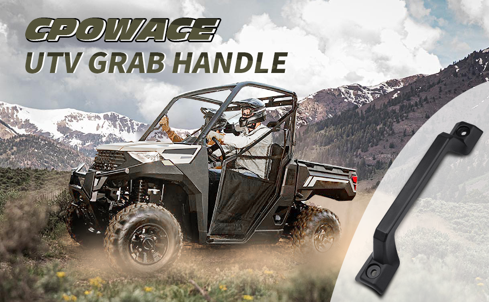 CPOWACE Grab Handle, UTV Cab Frame Grab Handle Compatible with 20142024 Polaris