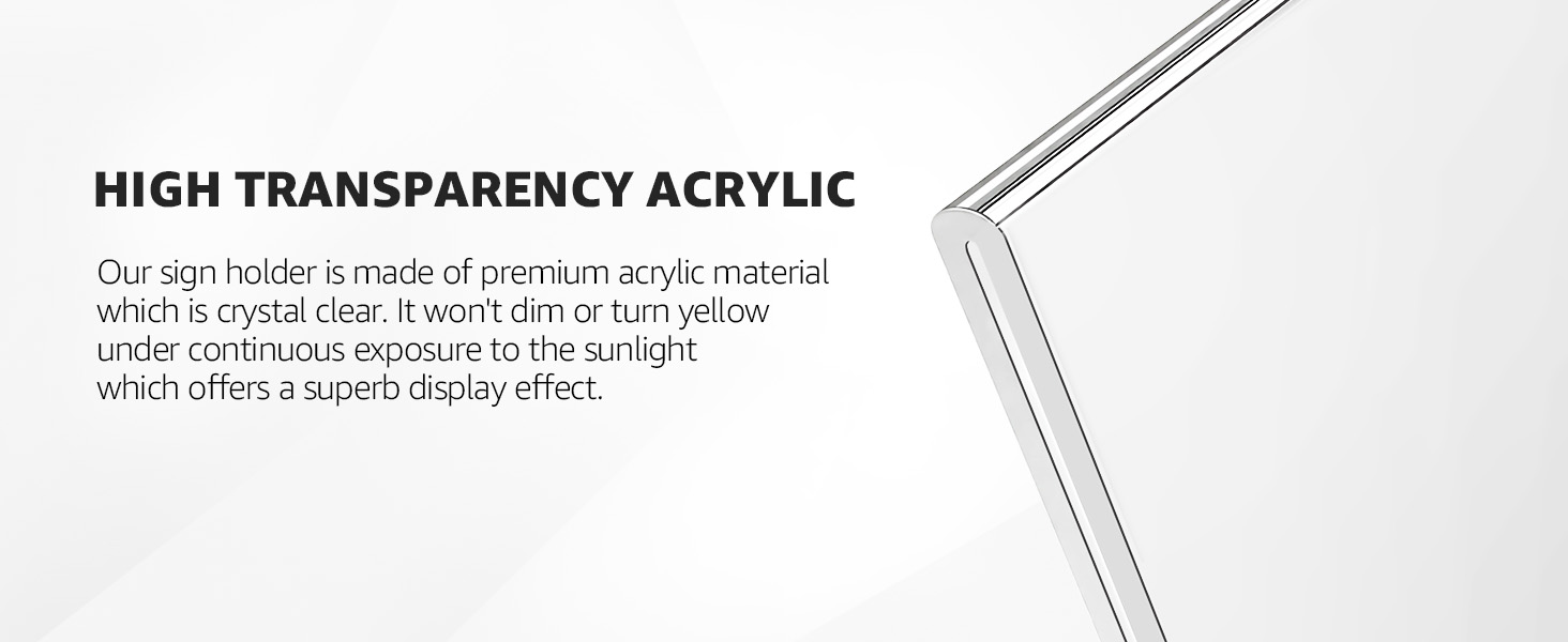 High transparent acrylic