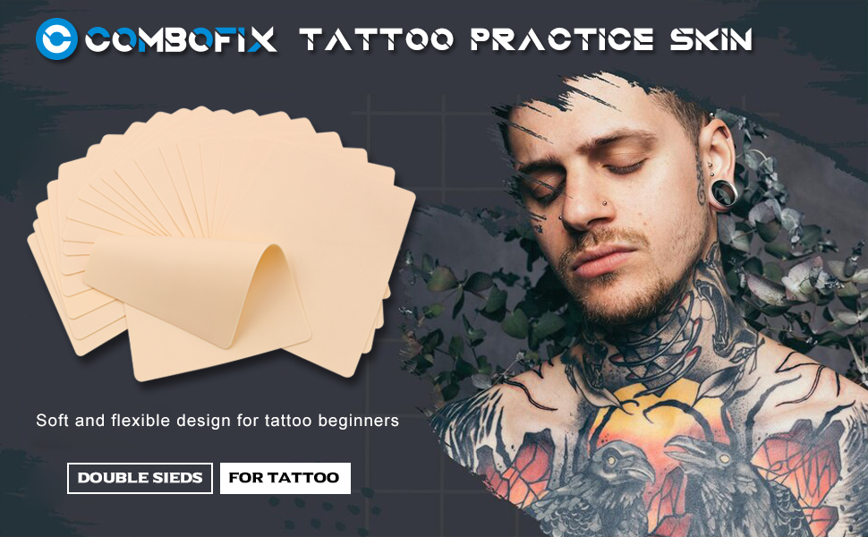 Blank Tattoo Practice Skin Combofix 15Pcs Tattoo Skin