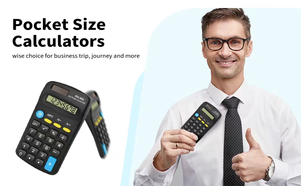 Bulexy 24 Pack Basic Calculators for Students, Pocket