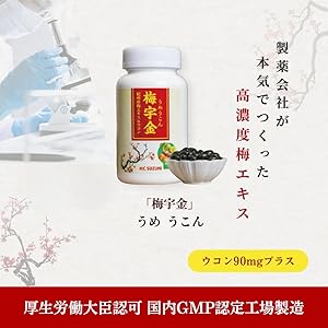Amazon | 梅宇金 梅エキス 梅肉エキス ウコン クルクミン