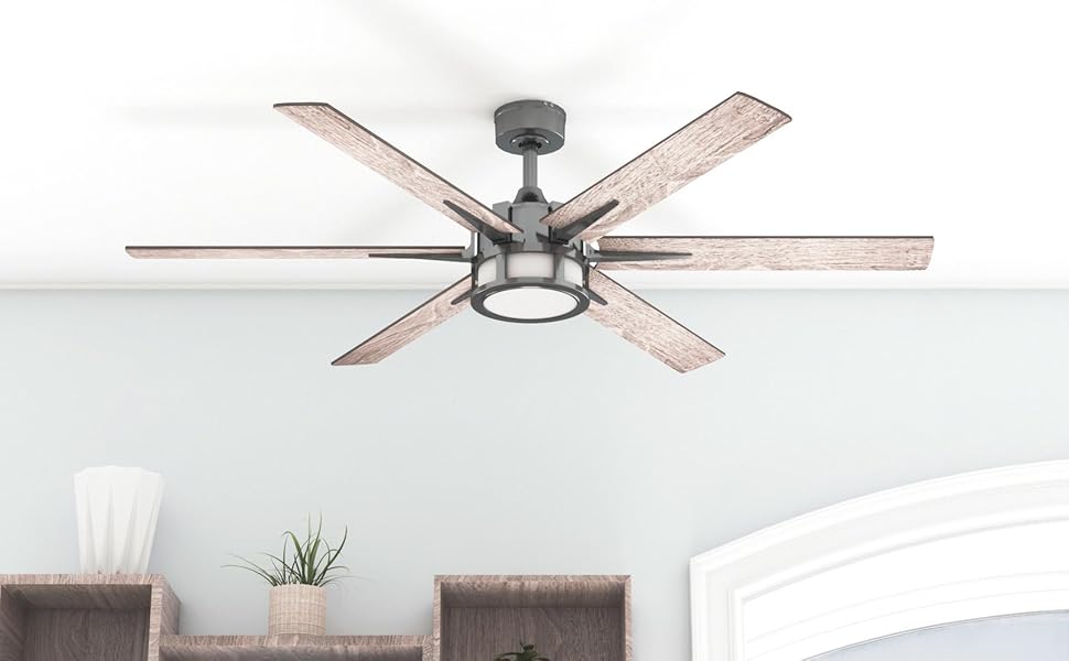 Honeywell Ceiling Fans Kaliza, 56 Inch Indoor Modern LED Ceiling Fan