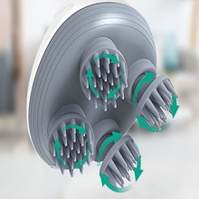 Gion electric scalp massage, portable head massage with 4 removable massage claws, hair skull scratch scrattor hair growth and stress relax (1pcs) for full body massage Electric Pet Massage For Dogs and Cats