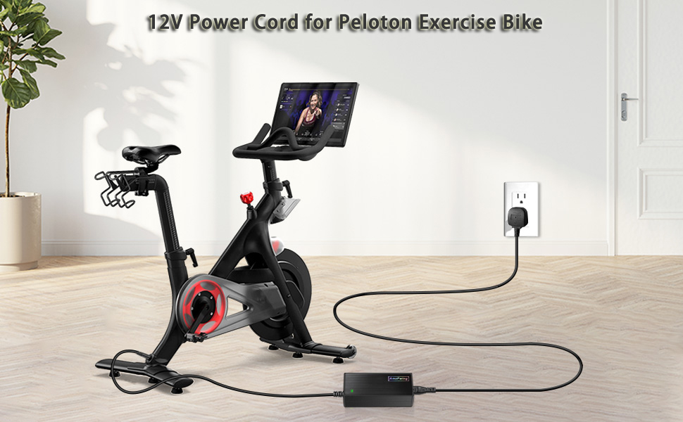 Power Cord for Peloton Exercise Bike, 12V AC Adapter Charger for PLTN