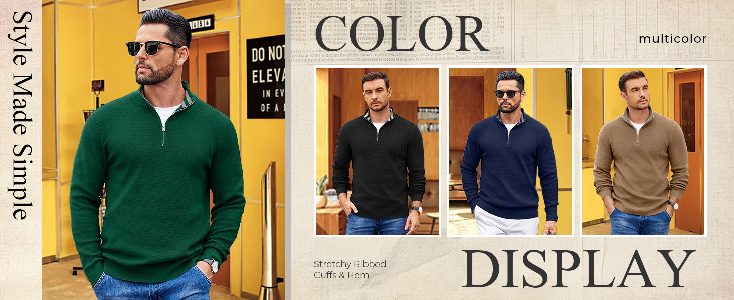Men Long Sleeve Sweater