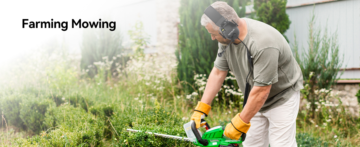 overhead walkie talkie headset with microphone