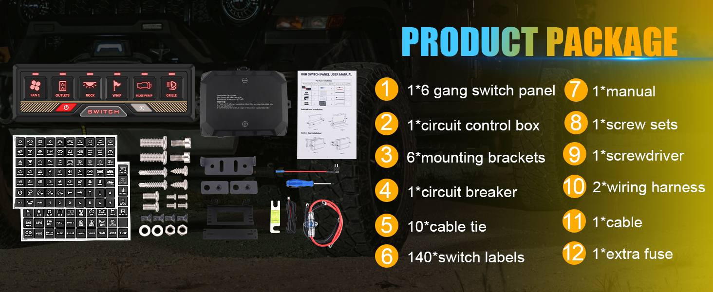 switch panel for truck
