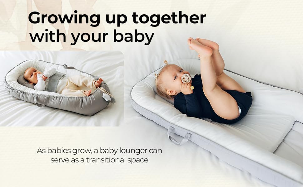 Baby Nest for Newborn with Safety Strap Baby Lounger