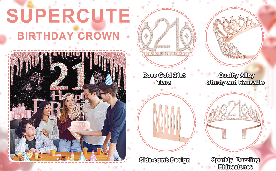 21st birthday tiara