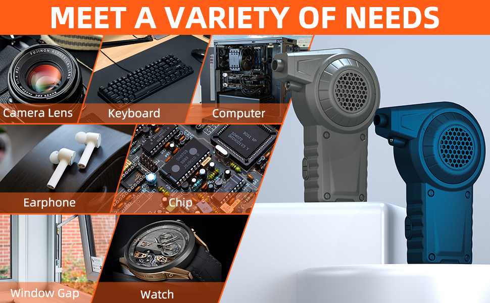 Reesibi Cordless Compressed Air Duster, Professional Air