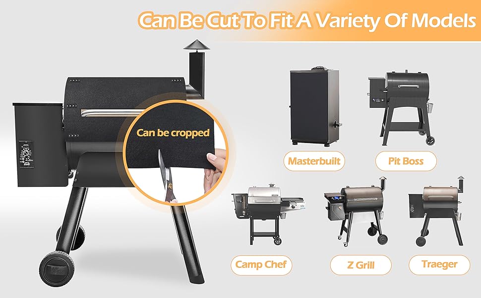 Grill Blanket 40 x 35.5in Cuttable Insulated Smoker