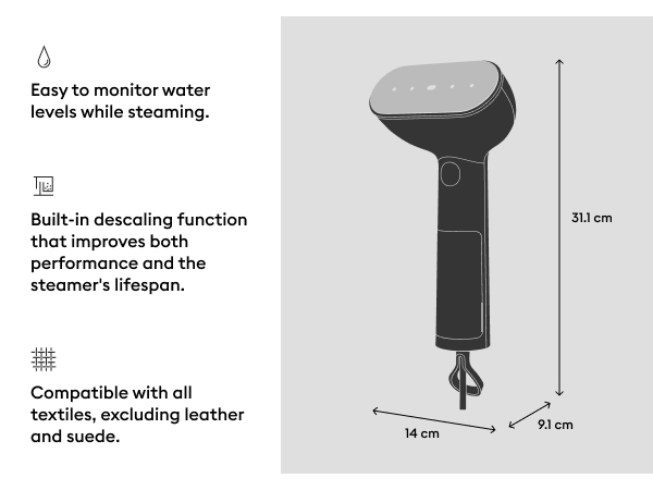 Amazon.com: Steamery Handheld Clothes Steamer Cirrus X