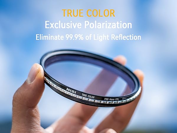 NiSi 67mm True Color CPL Filter - Circular Polarizer Lens