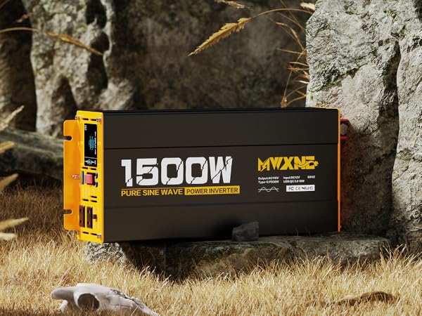 Amazon.co.jp: MWXNE インバーター 正弦波 12v 100v 1500w 最大