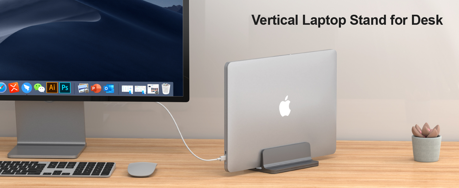 Vertical Laptop Stand for Desk