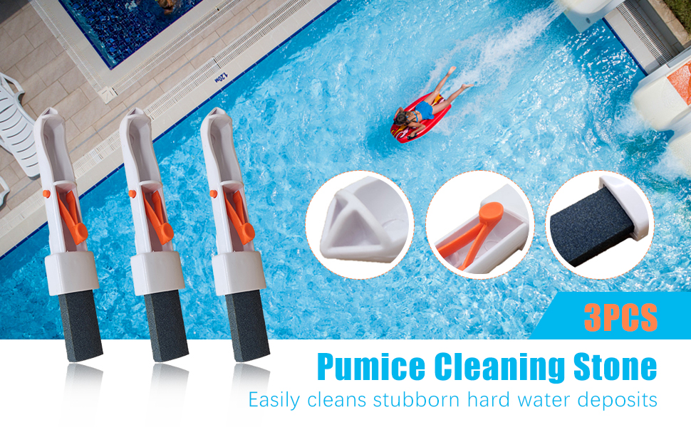 3PCS Pumice Stone for Pool Tile Cleaning, Pool Cleaning