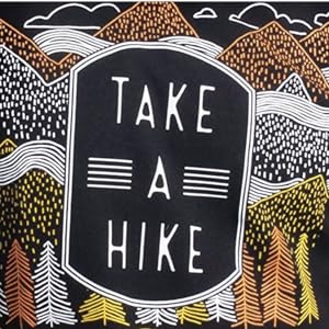 take a hike screen printed men's graphic tee shirt