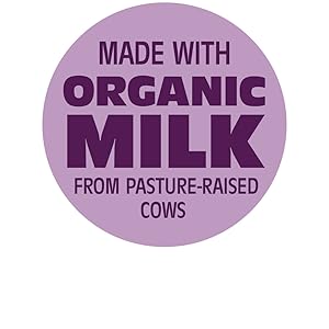 Made with organic milk from pasture-raised cows