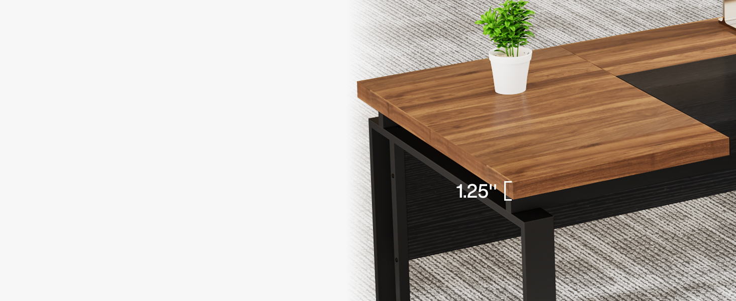 High-quality thick particleboard increases longevity and Robustness.