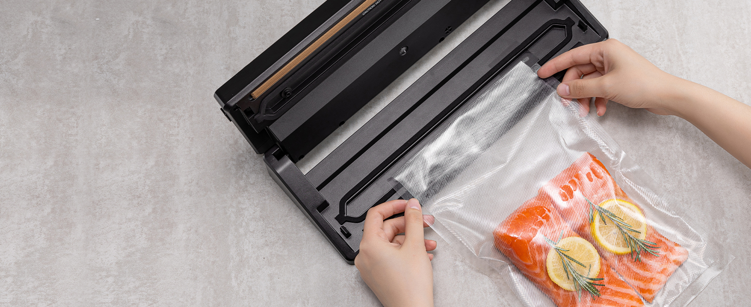 GERYON Vacuum Sealer Machine, Automatic Food Sealer Starter KitLed Indicator LightsEasy to