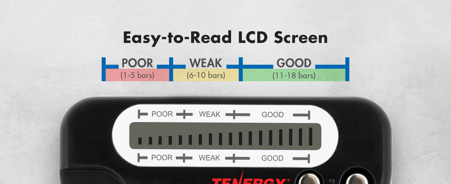 easy-to-read LCD screen