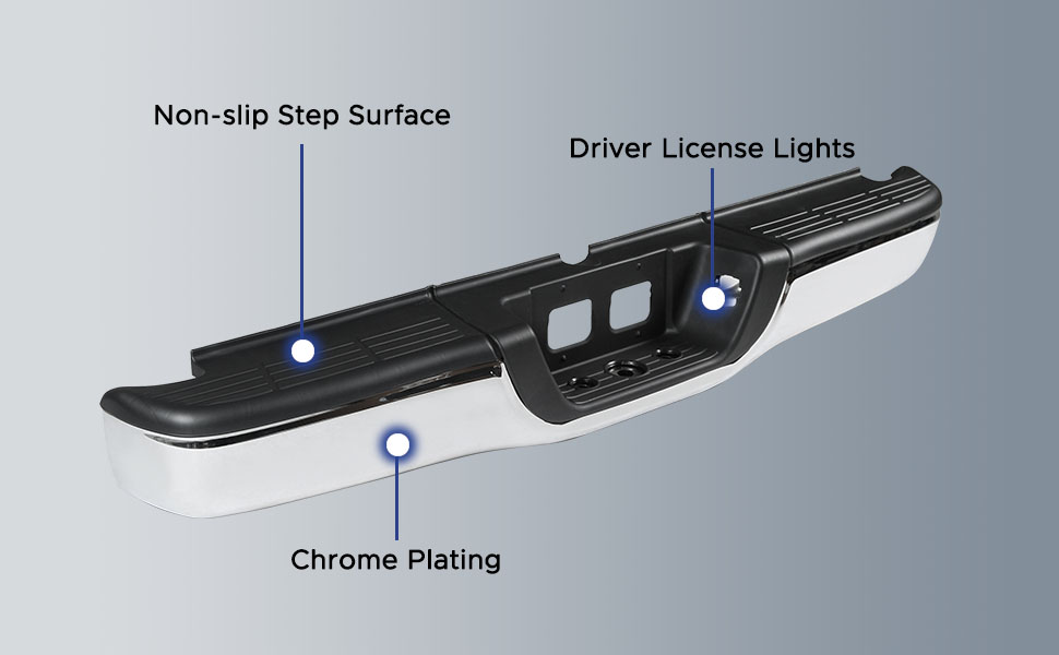 Rear Bumper Assembly 2000 2001 2002 2003 2004 2005 2006 Toyota Tundra
