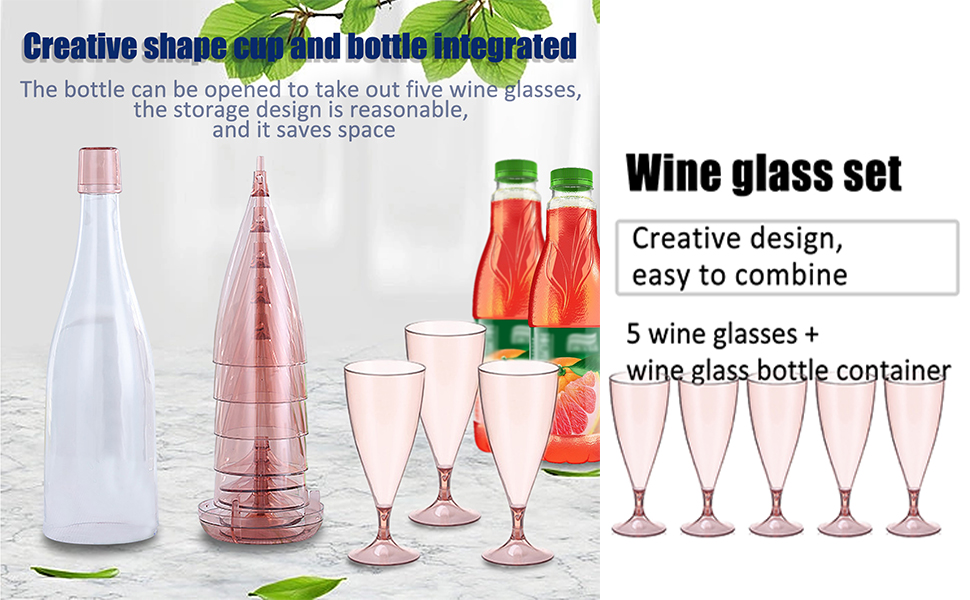 pink plastic wine glass