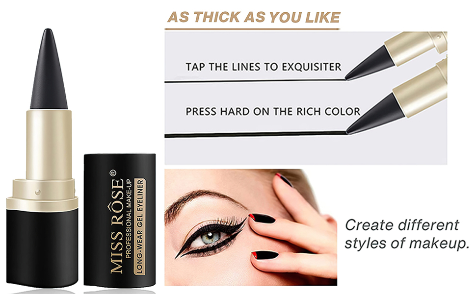 Unique design allows you to apply makeup easily