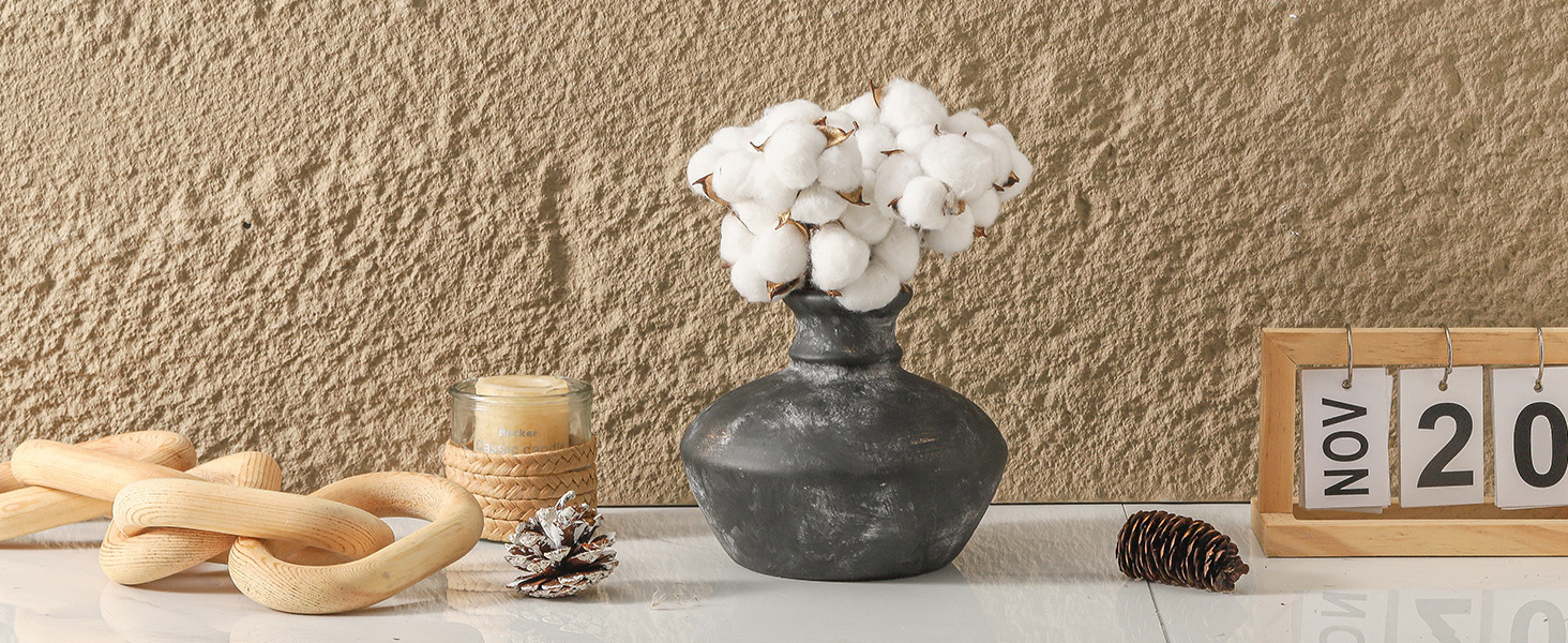 Ceramic Vases Home Decor6" Rustic VaseFarmhouse Decor