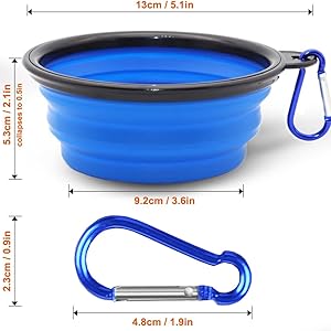 collapsible dog bowl