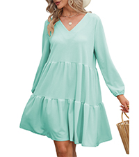 Womens Summer Casual Dresses Long Sleeve
