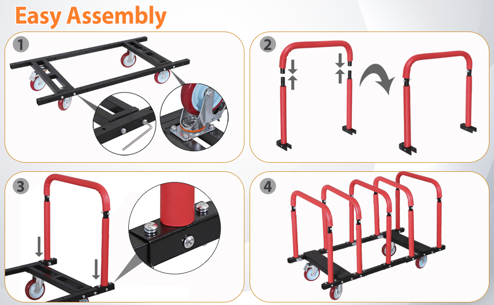 Garage Door Cart with Wheels