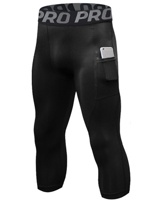 compression tights men 3/4