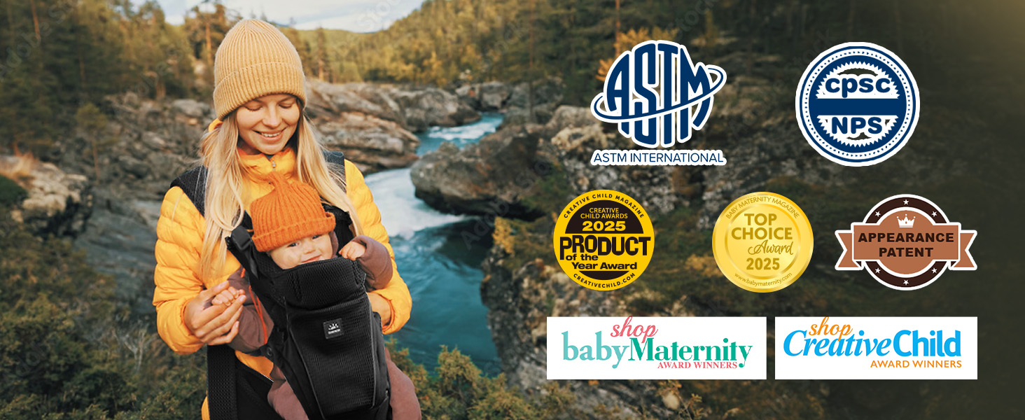 SUNVENO Baby Carrier for Newborn to Toddler – CPC-Certified Breathable Mesh Hip Seat Carrier