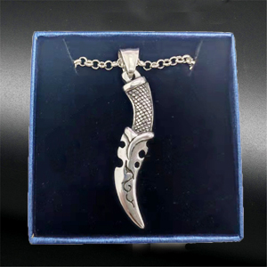 Jemant Dagger Necklace For Men Knife Pendant Titanium Steel