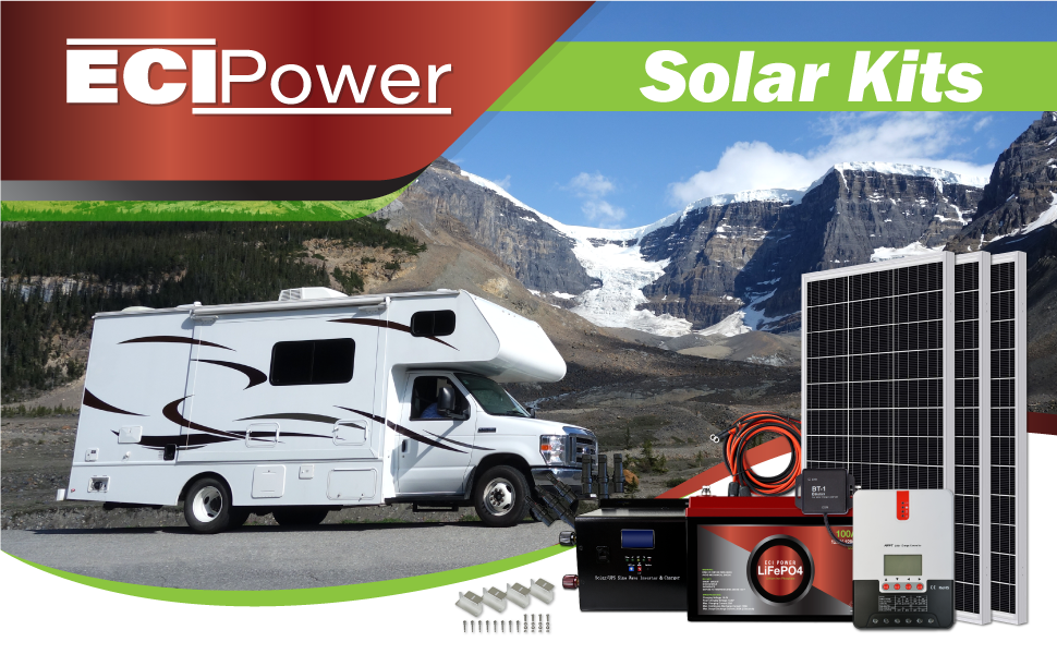 Mua ECI Power 1.3KWH 12V Solar Power System Kit LiFePO4 12V 100Ah