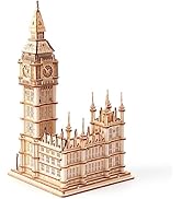 Rolife 3D Wooden Puzzles for Adults Kids Big Ben -220 Pieces 3D Puzzle Wood London Architecture M...