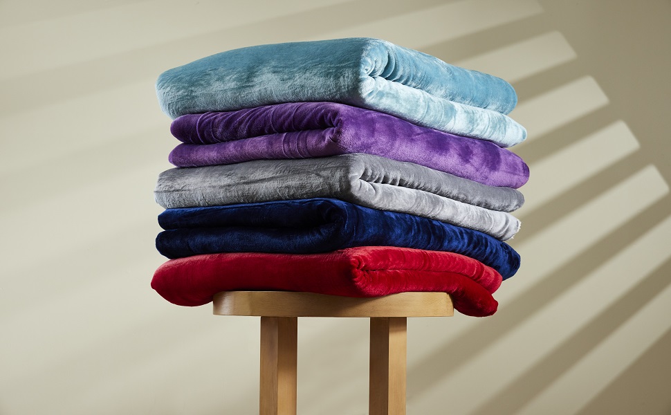 BELADOR Sherpa Fleece Blanket for Bed King Size 108x90