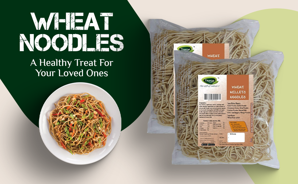 Thanjai Natural Wheat Noodles 180 Grams X 2 (360 Grams) of Homemade