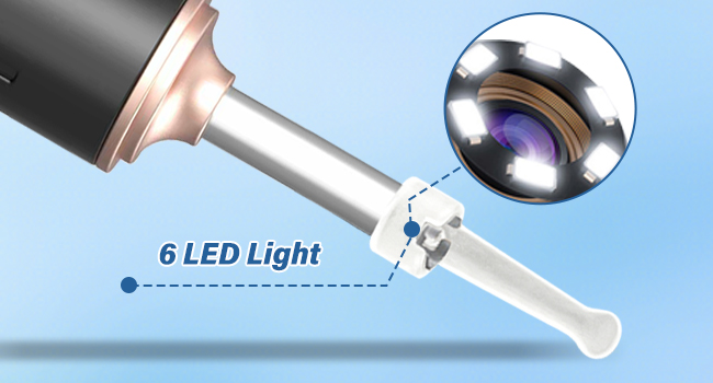 TopQuaFocus Electric Camera Earwax Removal Kit 1000P HD Otoscope